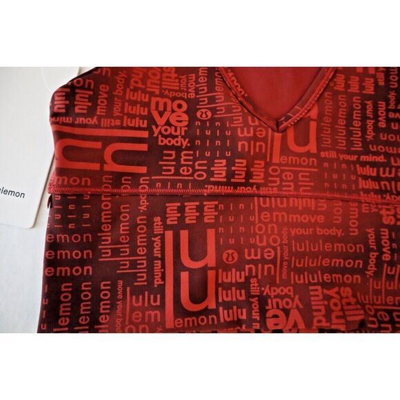 Lululemon LW1DQ3S Women's Sz 6 Red Power Pivot Everlux Cropped Reversible Tank - Picture 4 of 5